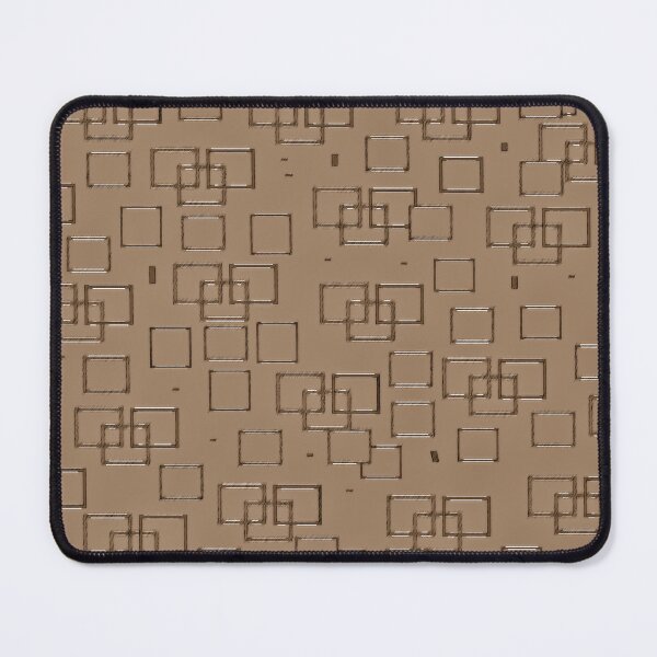 Item preview, Coffee Coloured Square Pattern designed and sold by Yolanda Caporn Art.