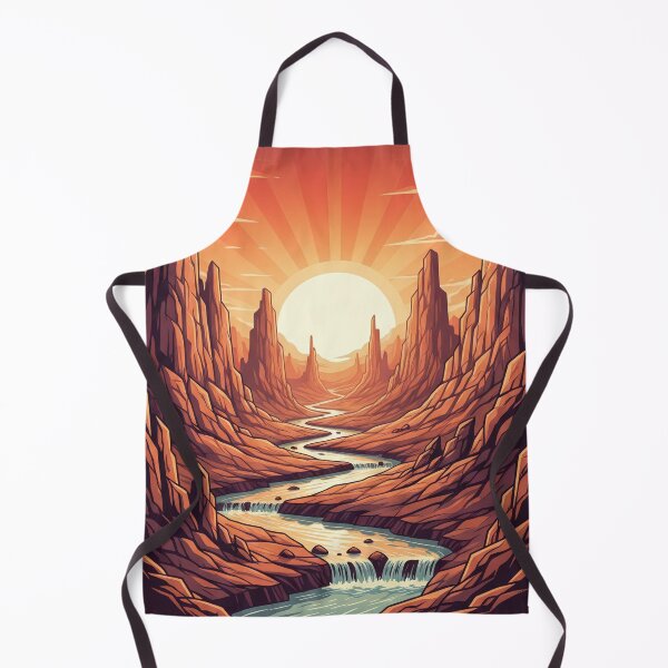 Item preview, Desert Canyon Sunset River Art designed and sold by 0606PM.