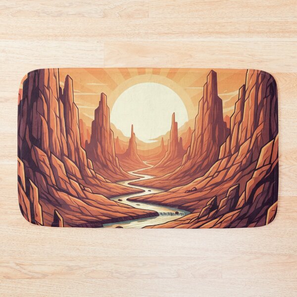 Item preview, Desert Canyon Sunset River Art designed and sold by 0606PM.