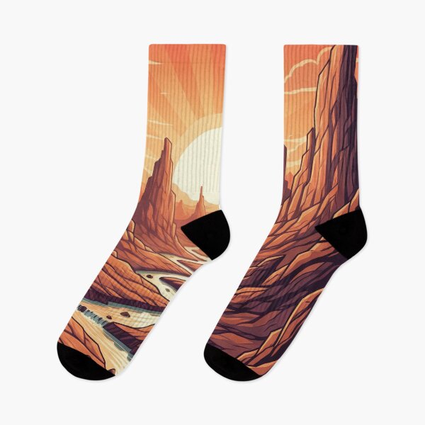 Item preview, Desert Canyon Sunset River Art designed and sold by 0606PM.