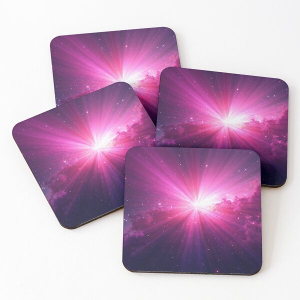 Item preview, Radiant Pink Light Burst Shining Through Cosmic Clouds Creating Brilliant Starry Sky and Dreamlike Space Scene designed and sold by Mimoshi ⭐⭐⭐⭐⭐.