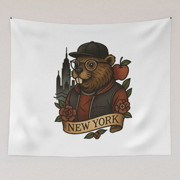 Item preview, New York State Beaver – Nifty Fifty Collection designed and sold by Zippitydodads.