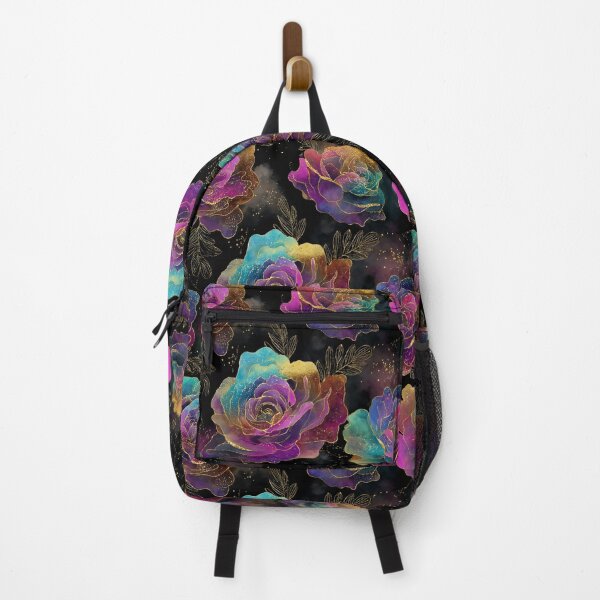 Item preview, Cosmic Roses with Gold Sparkle on Black designed and sold by Anastasiia Yurevych.