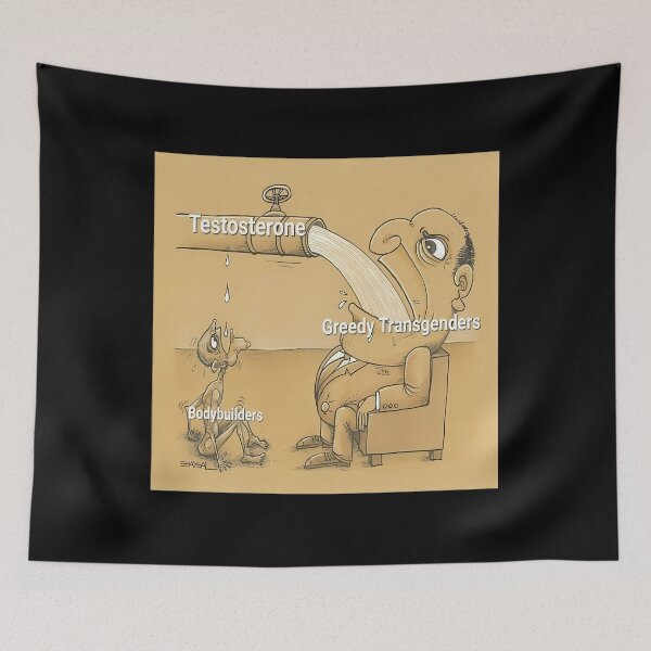 Item preview, Testosterone Transgenders And Bodybuilders Meme designed and sold by DaFisher8.