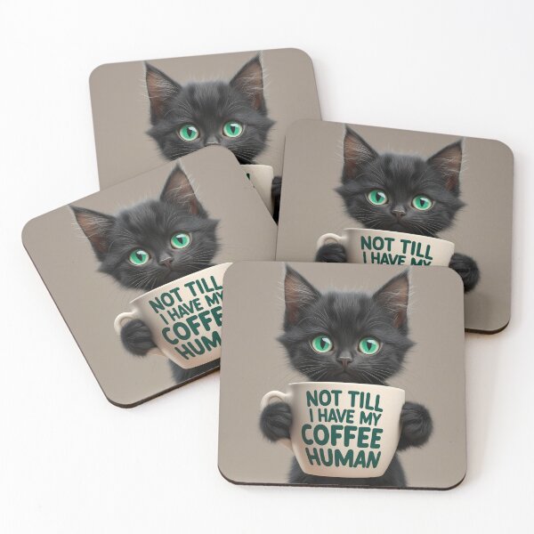 Item preview, coffee kitten designed and sold by INK & VISION STUDIO.