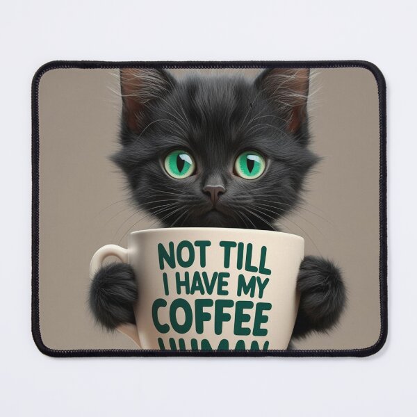 Item preview, coffee kitten designed and sold by INK & VISION STUDIO.