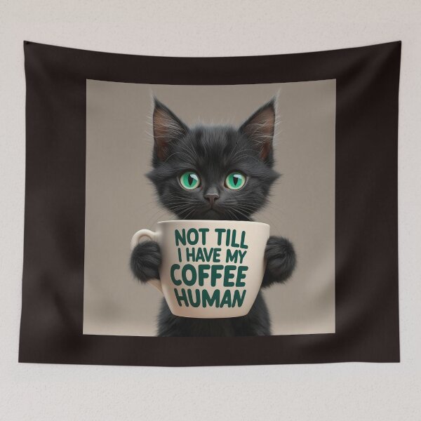 Item preview, coffee kitten designed and sold by INK & VISION STUDIO.