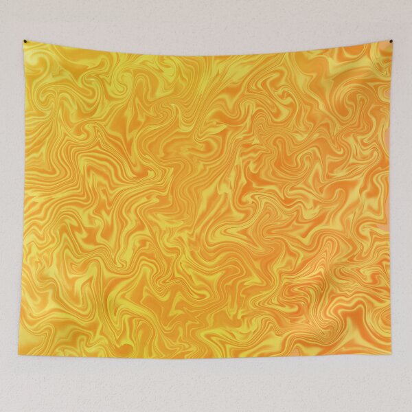 Item preview, Golden Yellow Liquid Swirl designed and sold by Fantacaroo Designs.