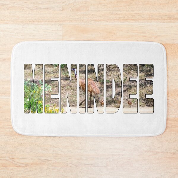 Item preview, MENINDEE - Emu with Chicks Far West Outback NSW Australia designed and sold by Adam Gormley.