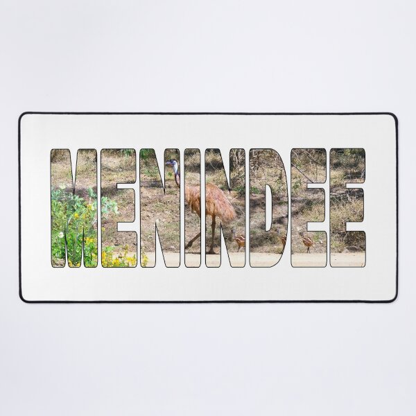 Item preview, MENINDEE - Emu with Chicks Far West Outback NSW Australia designed and sold by Adam Gormley.