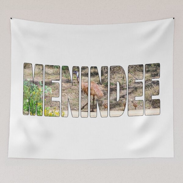 Item preview, MENINDEE - Emu with Chicks Far West Outback NSW Australia designed and sold by Adam Gormley.