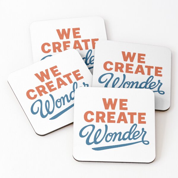 Item preview, We Create Wonder – Bold Motivational Creative Typography Design designed and sold by inkoutninja.