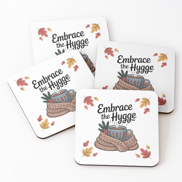 Item preview, Embrace the Hygge Cozy Autumn Coffee Design designed and sold by MonkiFlipp.