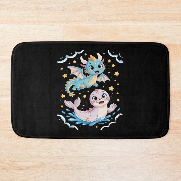 Item preview, Recess Boss Battle Best Friends Cute Seal Adorable Dragon designed and sold by procionartss.