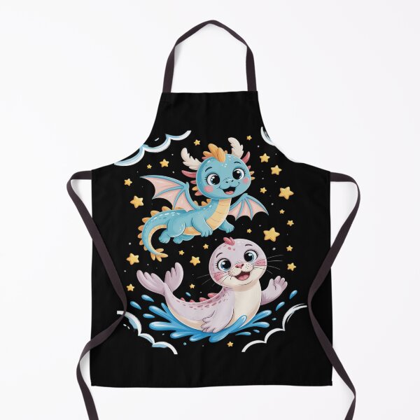 Item preview, Recess Boss Battle Best Friends Cute Seal Adorable Dragon designed and sold by procionartss.