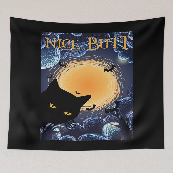 Item preview, Nice Butt Black Cartoon Cat designed and sold by DarianaOrtiz.