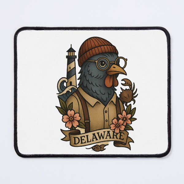 Item preview, Delaware Blue Hen – Nifty Fifty Collection designed and sold by Zippitydodads.