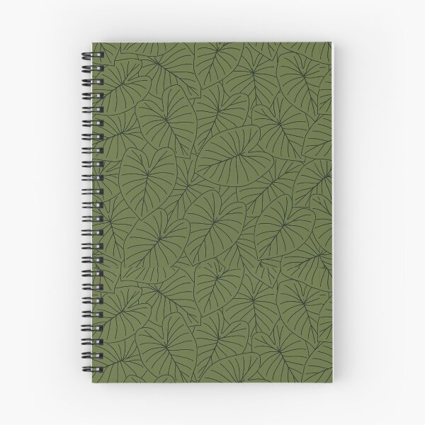 Item preview, Green Hawaiian Kalo Leaf Pattern Art designed and sold by peachycrossing.