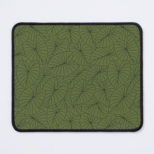 Item preview, Green Hawaiian Kalo Leaf Pattern Art designed and sold by peachycrossing.