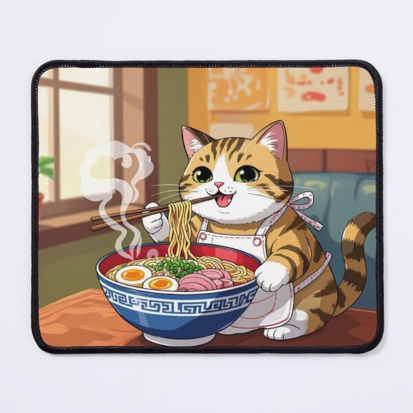 Item preview, kitten loving ramen!! designed and sold by INK & VISION STUDIO.