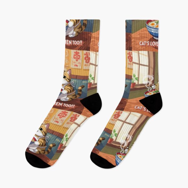 Item preview, kitten loving ramen!! designed and sold by INK & VISION STUDIO.