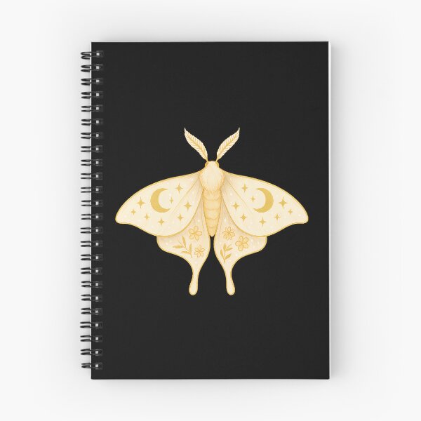 Item preview, Golden Celestial Moth – Moon & Stars Whimsical Design designed and sold by Zee's Whimsical Wonders.