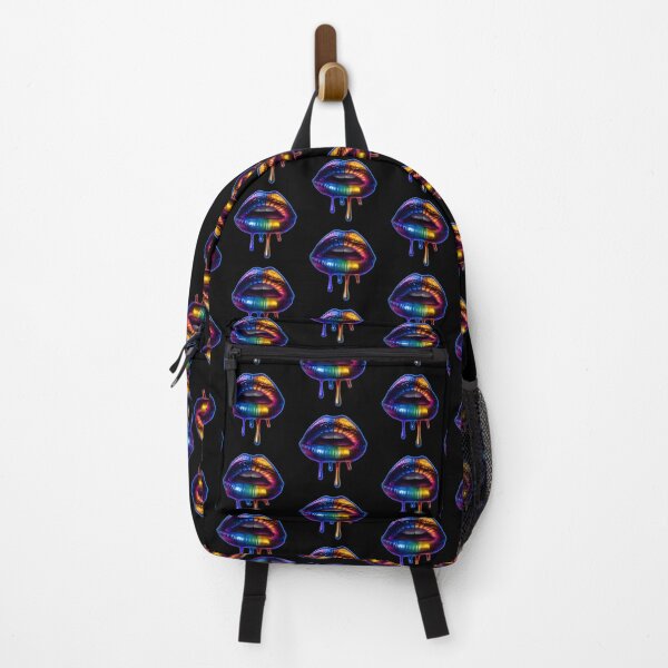 Item preview, Electric Kiss: Neon Rainbow Drip designed and sold by TheDuckprints.