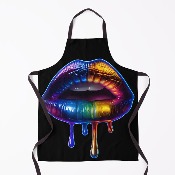 Item preview, Electric Kiss: Neon Rainbow Drip designed and sold by TheDuckprints.