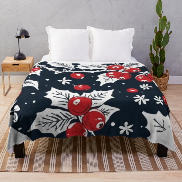 Item preview, christmas pattern round festive holly design designed and sold by SmashingDeals.