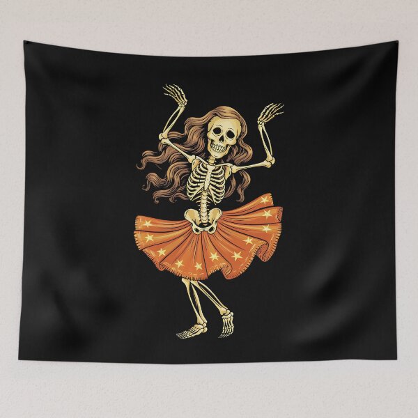 Item preview, Hula Skeleton Halloween designed and sold by sandrahofer-art.