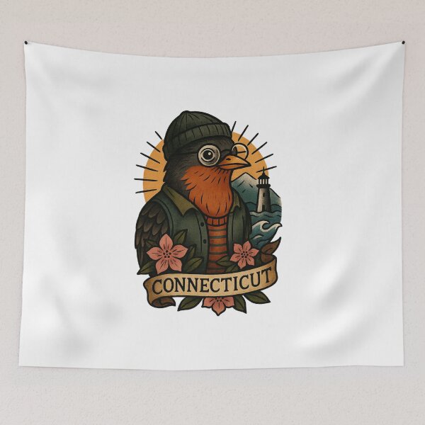 Item preview, Connecticut American Robin – Nifty Fifty Collection designed and sold by Zippitydodads.