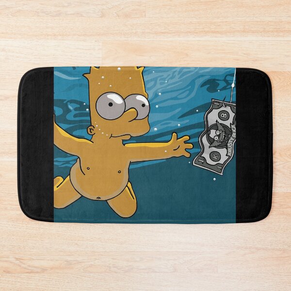 Item preview,  Bart Simpson Chasing Money Nirvana Cover Album Cover designed and sold by RobtButler.