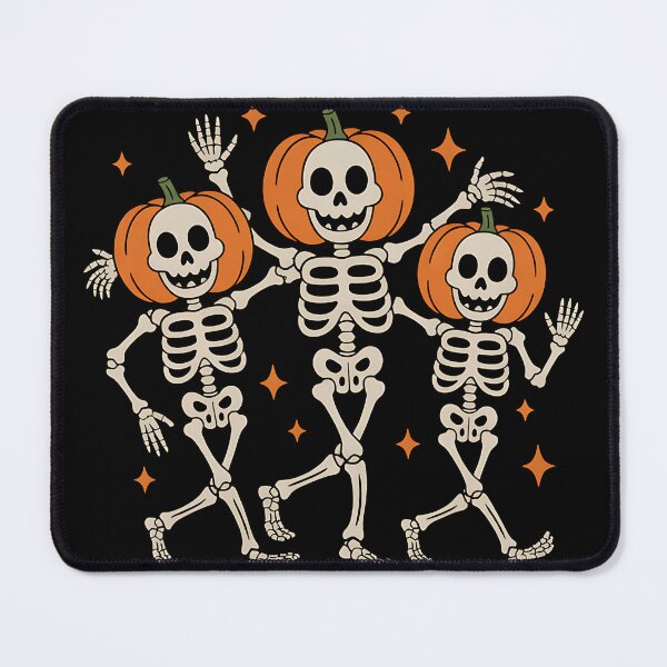 Item preview, Pumpkin Head Dancing Skeletons designed and sold by sandrahofer-art.