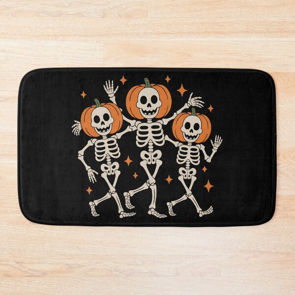 Item preview, Pumpkin Head Dancing Skeletons designed and sold by sandrahofer-art.