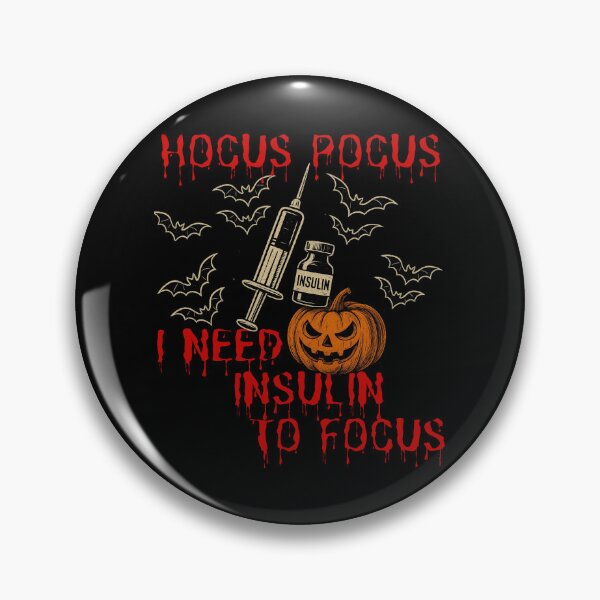 Item preview, Hocus Pocus I Need Insulin to Focus Halloween Diabetes Type 1  designed and sold by NightWisdom.