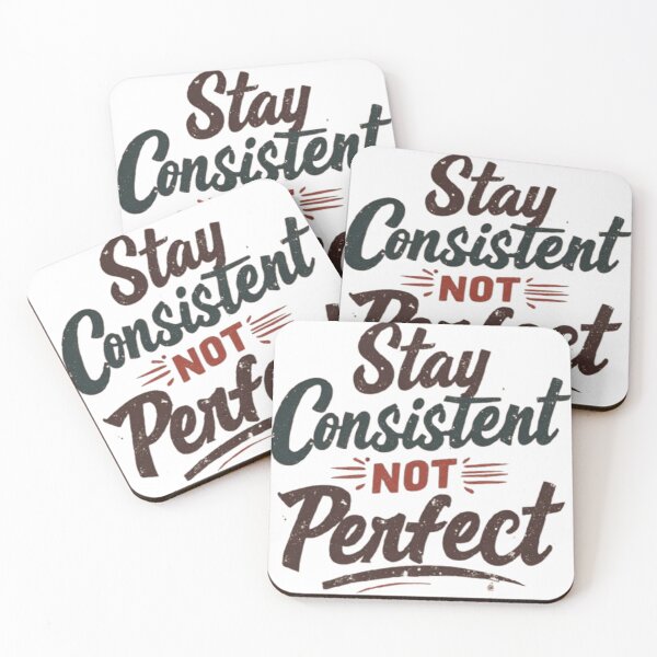 Item preview, Stay Consistent Not Perfect Retro Vintage Quote designed and sold by Life Quotes.