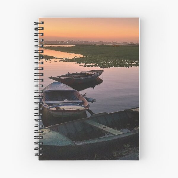 Item preview, Nile river at sunset with boats view. designed and sold by DaliaSabryTee.