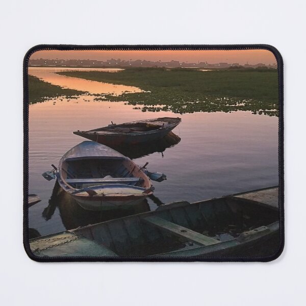 Item preview, Nile river at sunset with boats view. designed and sold by DaliaSabryTee.