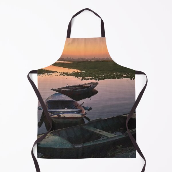 Item preview, Nile river at sunset with boats view. designed and sold by DaliaSabryTee.