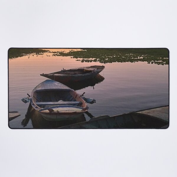 Item preview, Nile river at sunset with boats view. designed and sold by DaliaSabryTee.