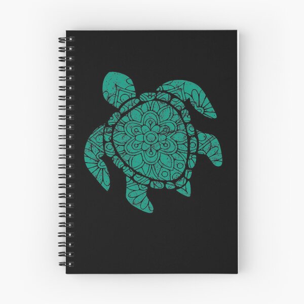 Item preview, Teal Sea Turtle Mandala Distressed designed and sold by LarkDesigns.