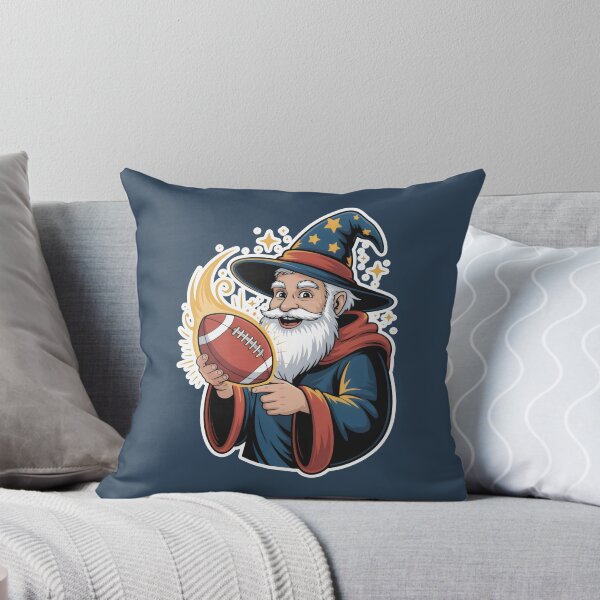 Item preview, Magical Fantasy Wizard Holding Fiery Yellow Aura Football designed and sold by SplashTastic.