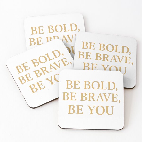 Item preview, Be Bold Be Brave Be You Motivational Quote Typography designed and sold by Rockz-Fashion.