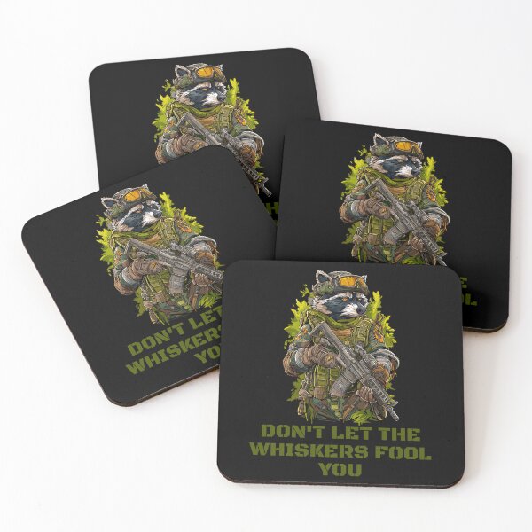 Item preview, Don't let the whiskers fool you - Tactical  Raccoon designed and sold by JoRealm.