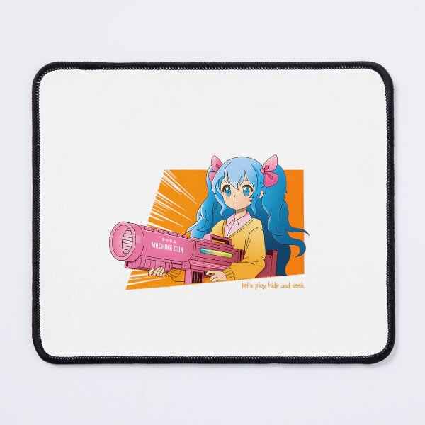 Item preview, Cute Machine Gun Anime Girl Let'S Play Hide And Seek designed and sold by EllinoKlemo.