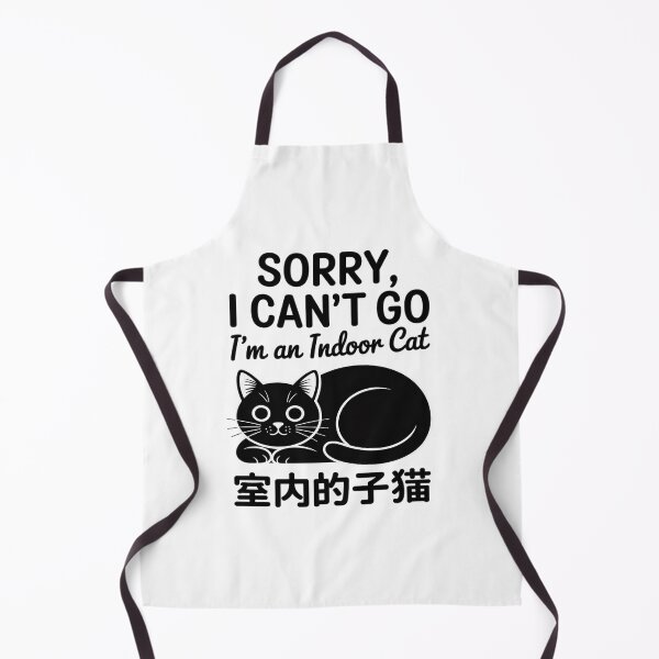 Item preview, Sorry I Can’t Go I’m an Indoor Cat Funny Indoor Kitten designed and sold by PeteHomenick.