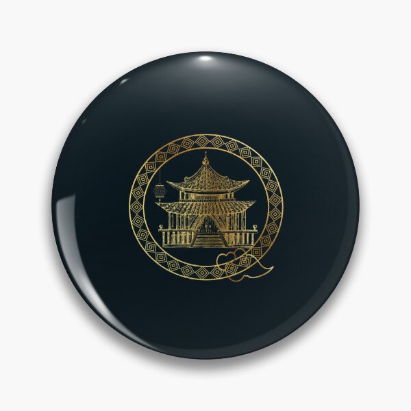 Item preview, Gold Chinese Architecture Design  designed and sold by Latina-Link.