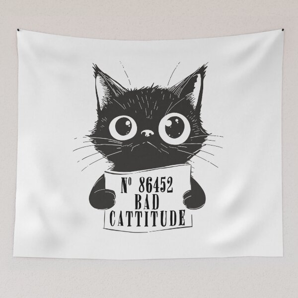 Item preview, Bad Cattitude designed and sold by witchlingart.