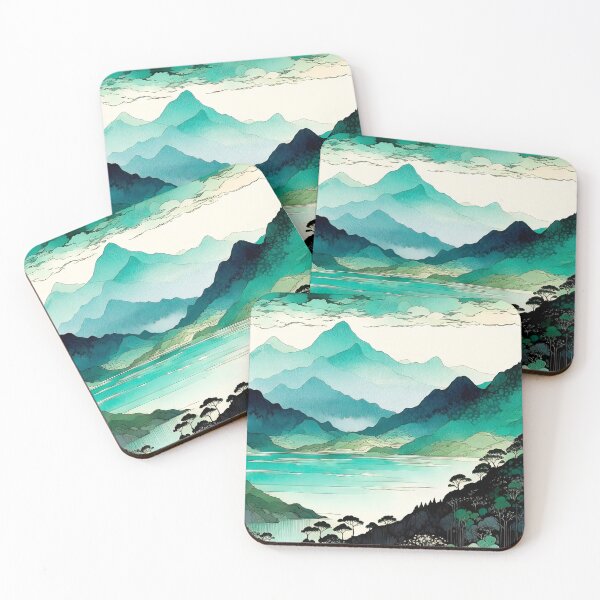 Item preview, Emerald Peaks & Tranquil Waters designed and sold by LanaGustavsson.