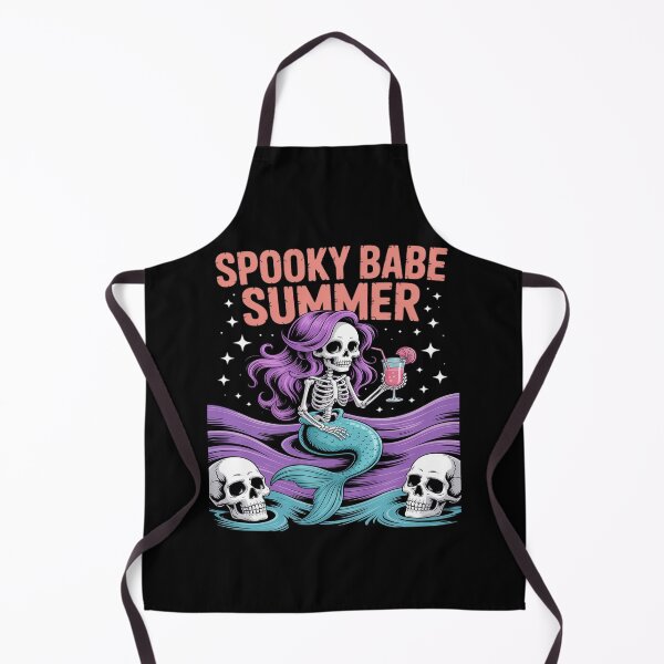 Item preview, Spooky Babe Summer Gothic Mermaid Skeleton Crystal Ocean designed and sold by PeteHomenick.